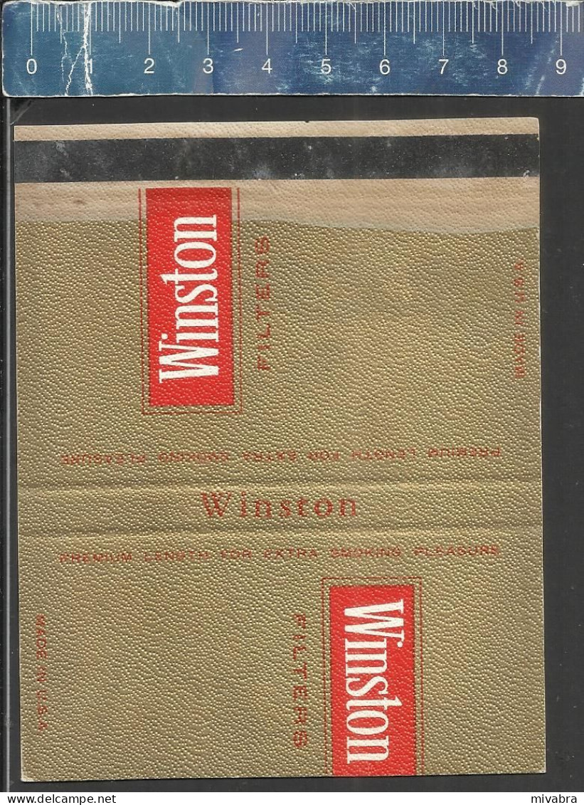 CIGARETTES WINSTON FILTERS -  OLD MATCHCOVER FRANCE - Boites D'allumettes - Etiquettes