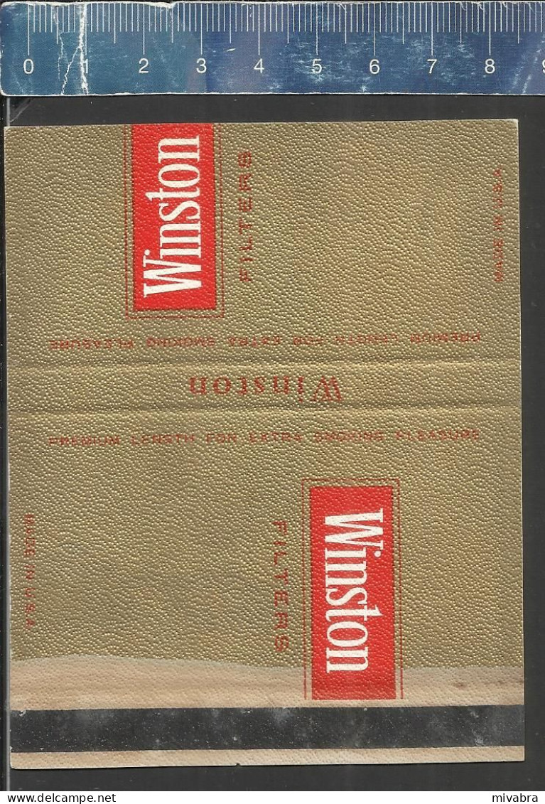 CIGARETTES WINSTON FILTERS -  OLD MATCHCOVER FRANCE - Boites D'allumettes - Etiquettes