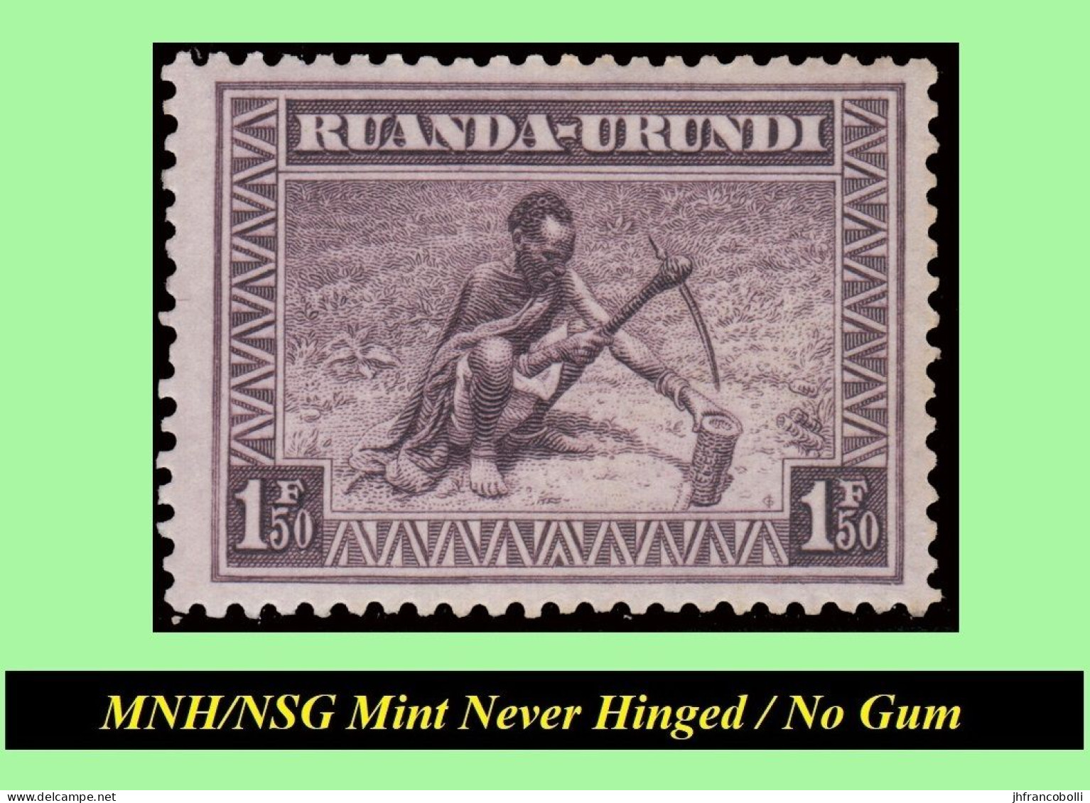 1937 ** RUANDA-URUNDI RU111/113 MNH/NSG HANDICRAFT FULL SET (NO GUM ) - Neufs