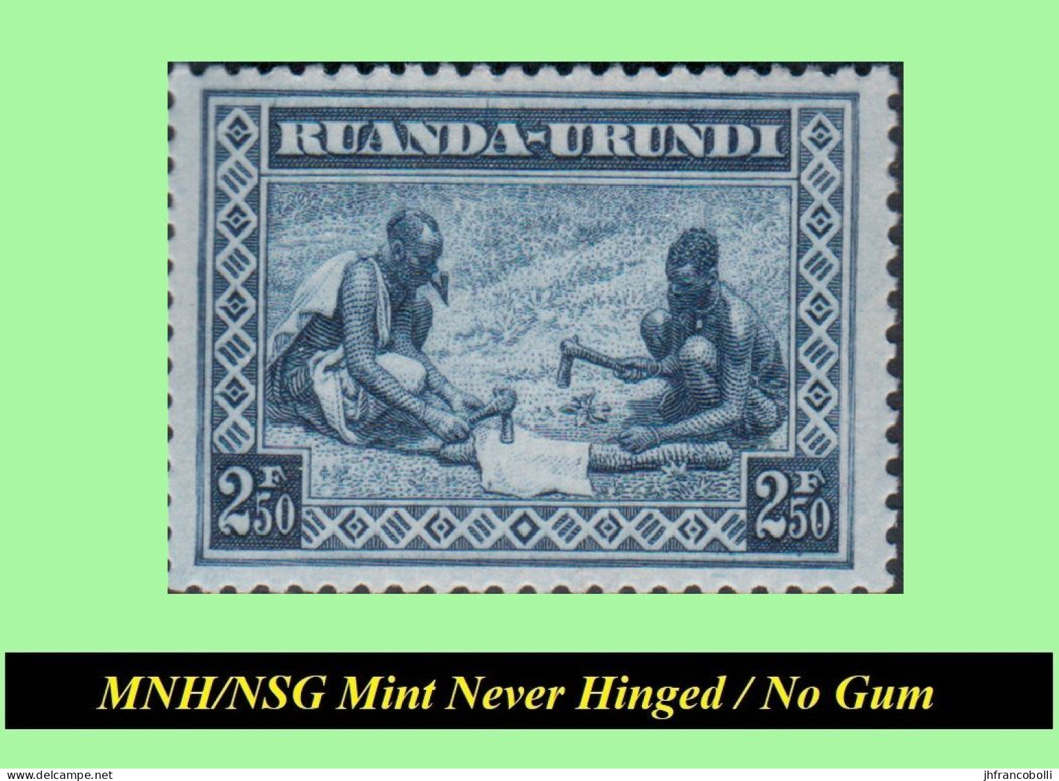 1937 ** RUANDA-URUNDI RU111/113 MNH/NSG HANDICRAFT FULL SET (NO GUM ) - Nuevos