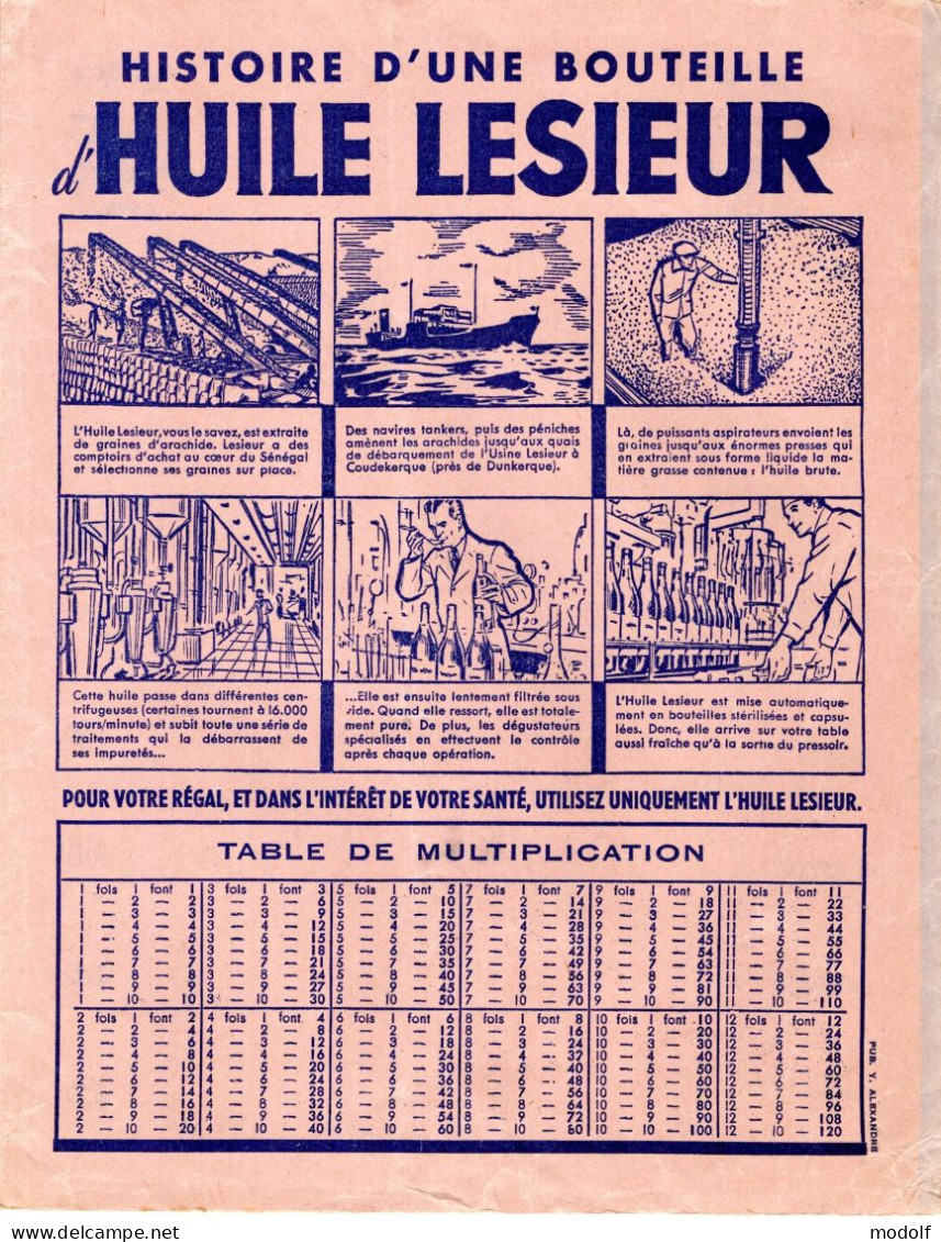 Protège-Cahier Huile Lesieur - Copertine Di Libri