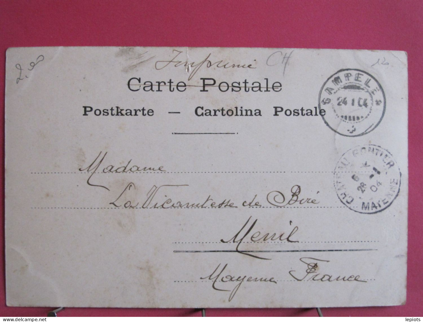 Suisse - Auvernier - Ancienne Porte - CPA Précurseur 1904 - Auvernier