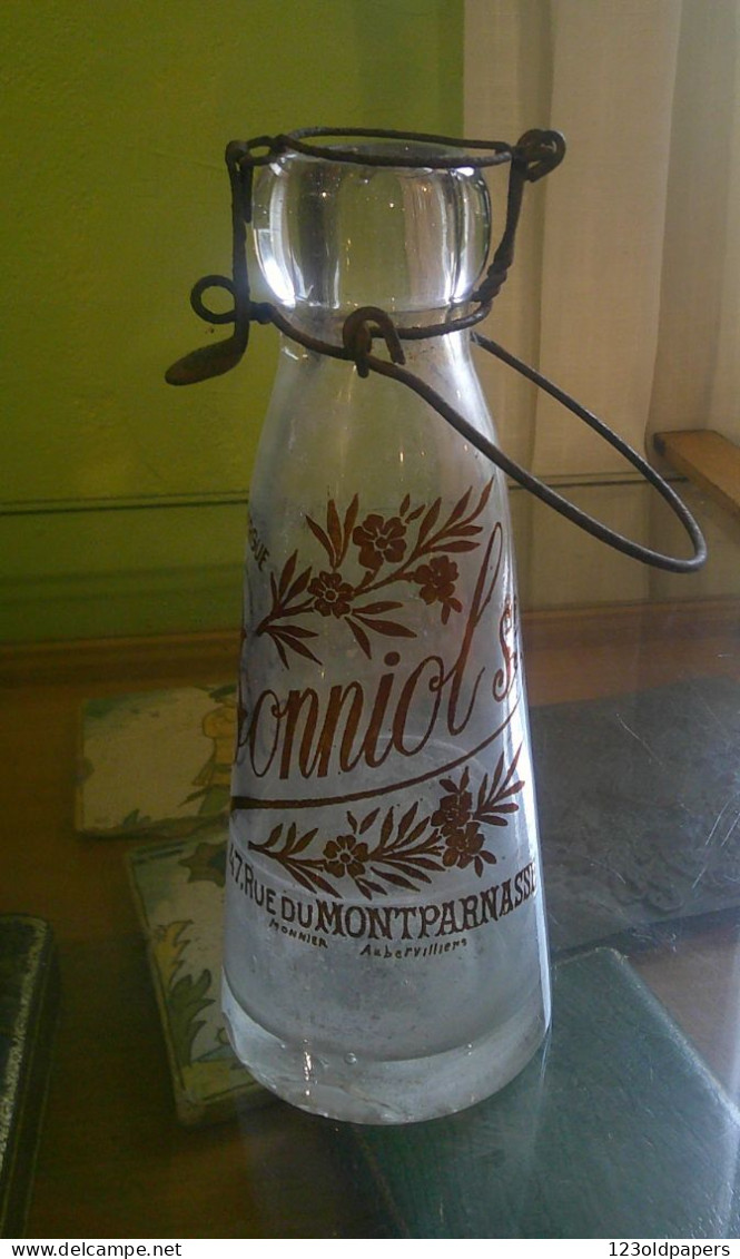 DEBUT XXE AUBERVILLIERS BOUTEILLE DE LAIT BONNIOL ANC MON DOMERGUE 47 RUE DU MONTPARNASSE - Andere & Zonder Classificatie