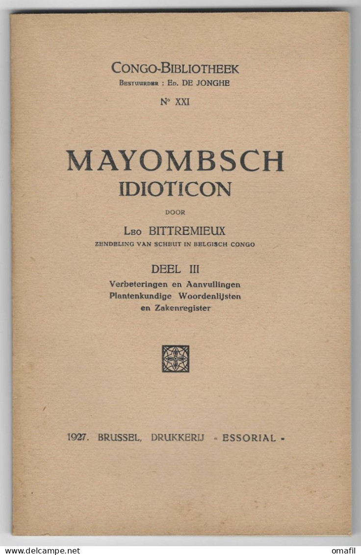 Mayombsch Afrikaanse Taal - Woordenboek 1927 - Dictionaries