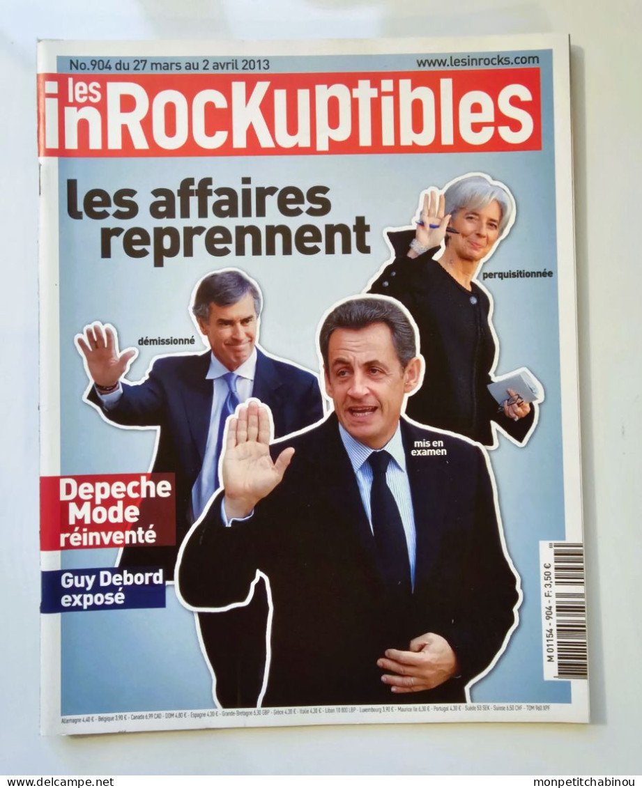 Magazine LES INROCKUPTIBLES N°904 (Du 27 Mars Au 2 Avril 2013) - Política