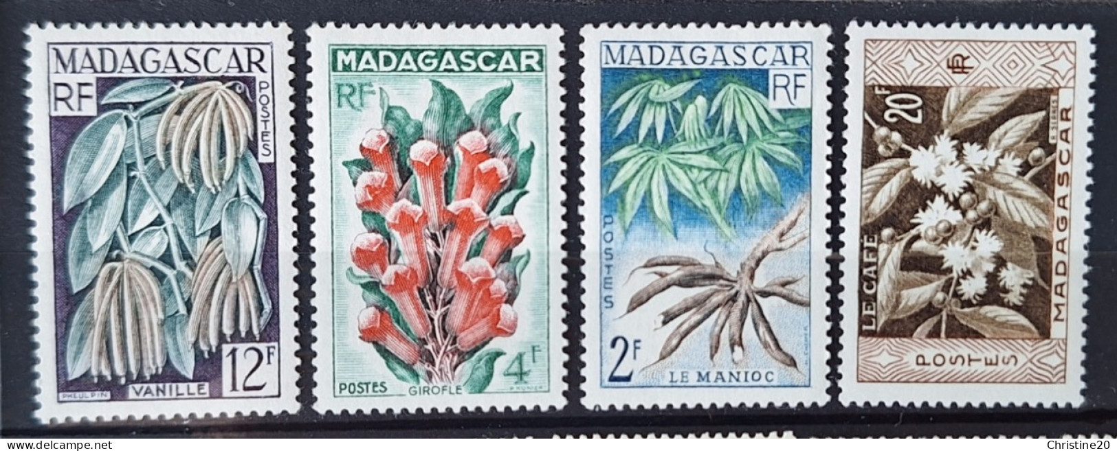 Madagascar 1956/57 N°331 **+ N°332/34 * TB - Ongebruikt