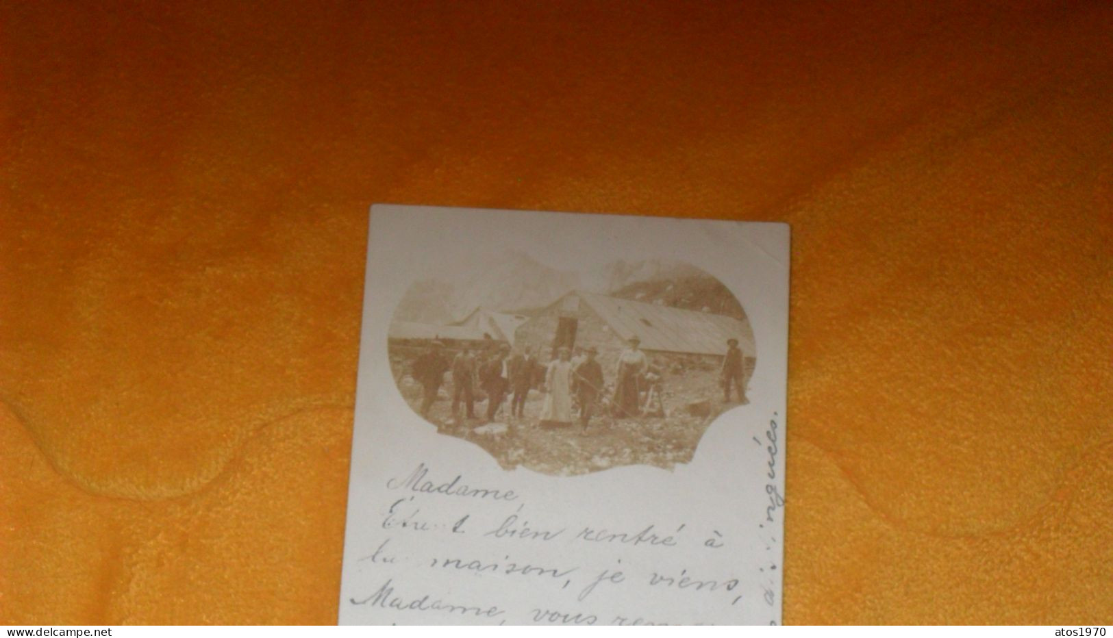 CARTE POSTALE PHOTO ANCIENNE CIRCULEE DE 1913.../ SCENE ANIMEE FERME ?..KUSNACH ?..SUISSE CACHETS + TIMBRES - Küsnacht