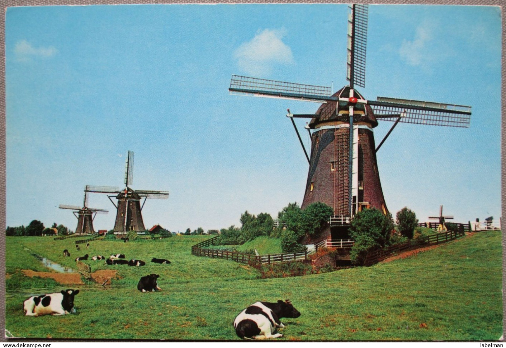 HOLLAND NETHERLANDS LEIDSCHENDAM DRAINAGE WINDMILL KARTE CARD POSTCARD CARTOLINA ANSICHTSKARTE CARTE POSTALE POSTKARTE - Amsterdam