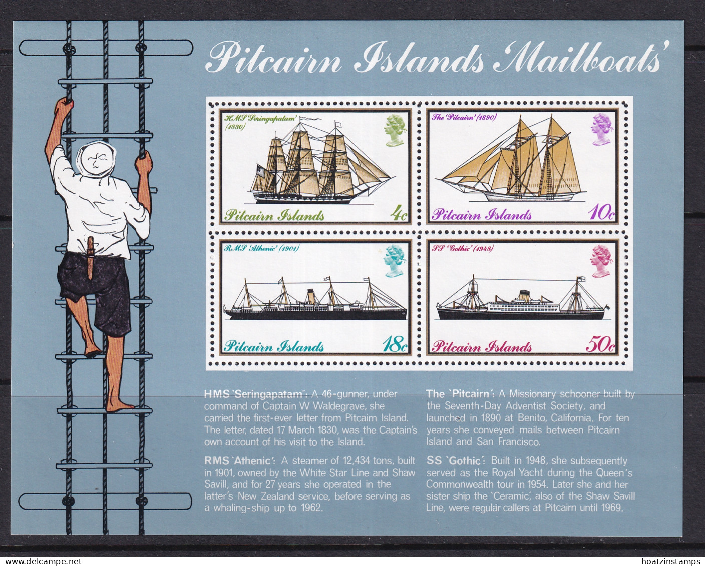 Pitcairn Is: 1975   Mailboats   M/S  MNH - Pitcairninsel