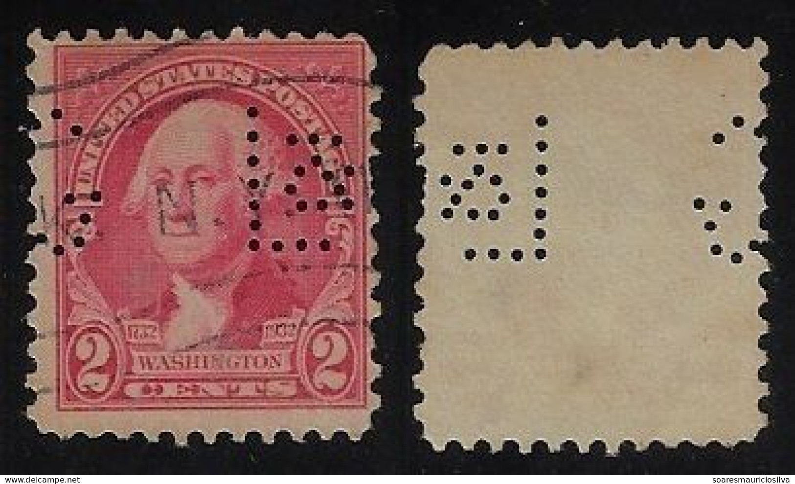 USA United States 1908/1912 Stamp With Perfin L&G By LaLance & Grosjean Manufacturing Co. From New York Lochung Perfore - Perfins