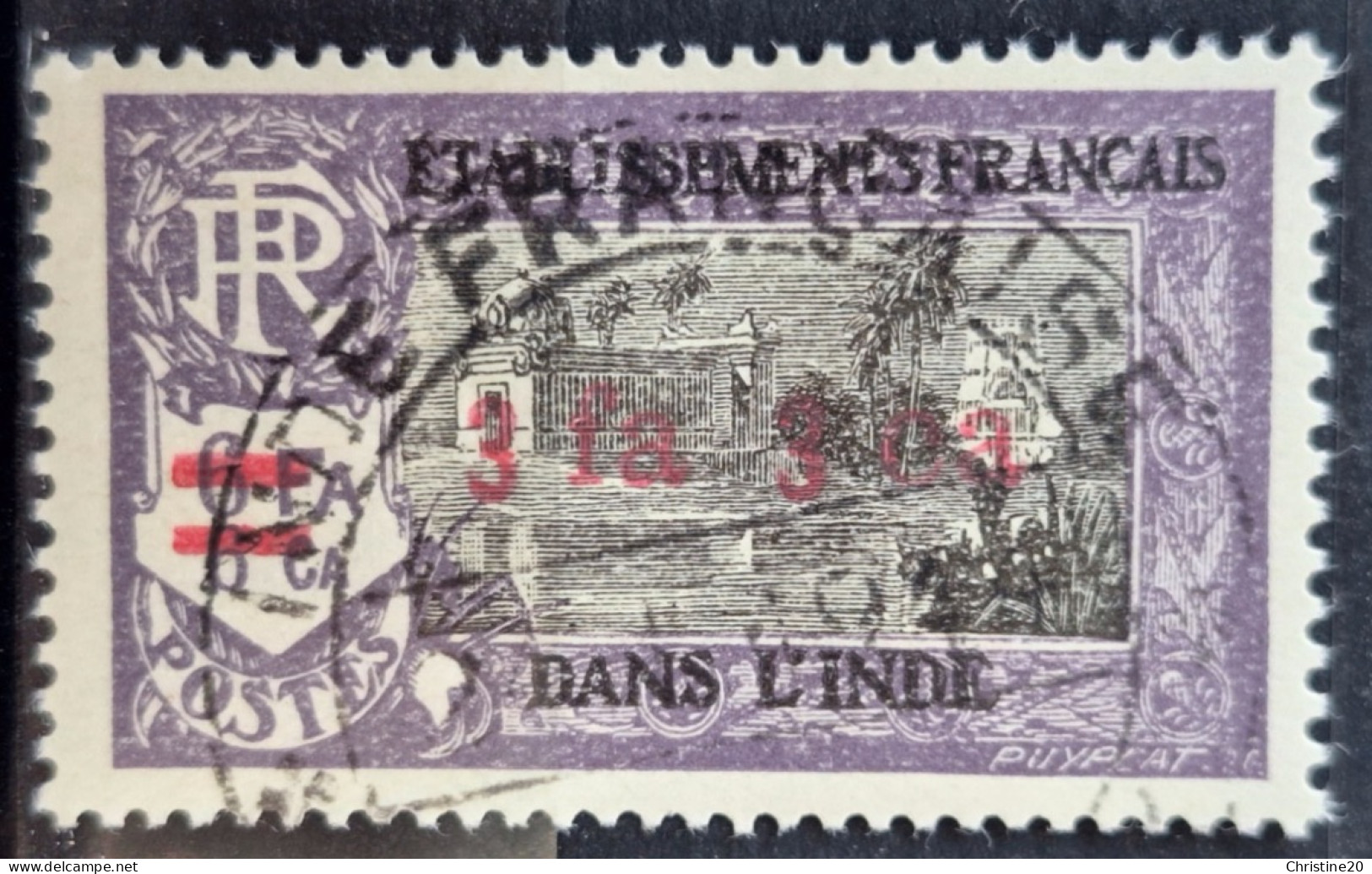 Inde (Colonie Française) 1942 N°197 Ob TB Cote 25€ - Used Stamps
