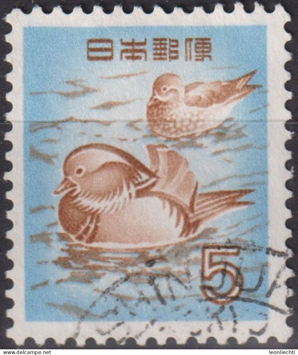 1955 Japan-Nippon ° Mi:JP 643A, Sn:JP 611, Yt:JP 566, Mandarin Ducks (Aix Galericulata) - Oblitérés