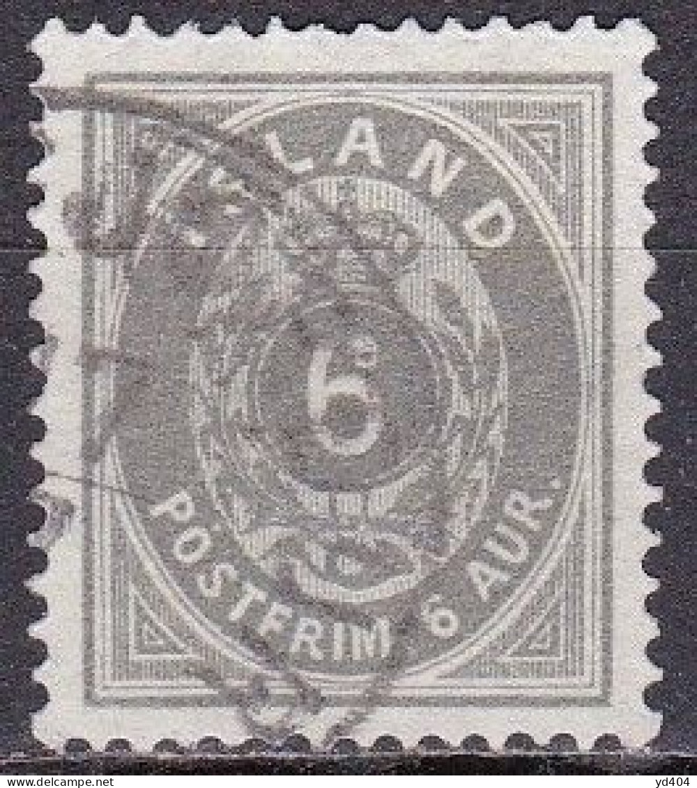 IS001A – ISLANDE – ICELAND – 1876 – NUMERAL VALUE - PERF. 14x13,5 - SC # 10 USED 35 € - Gebruikt