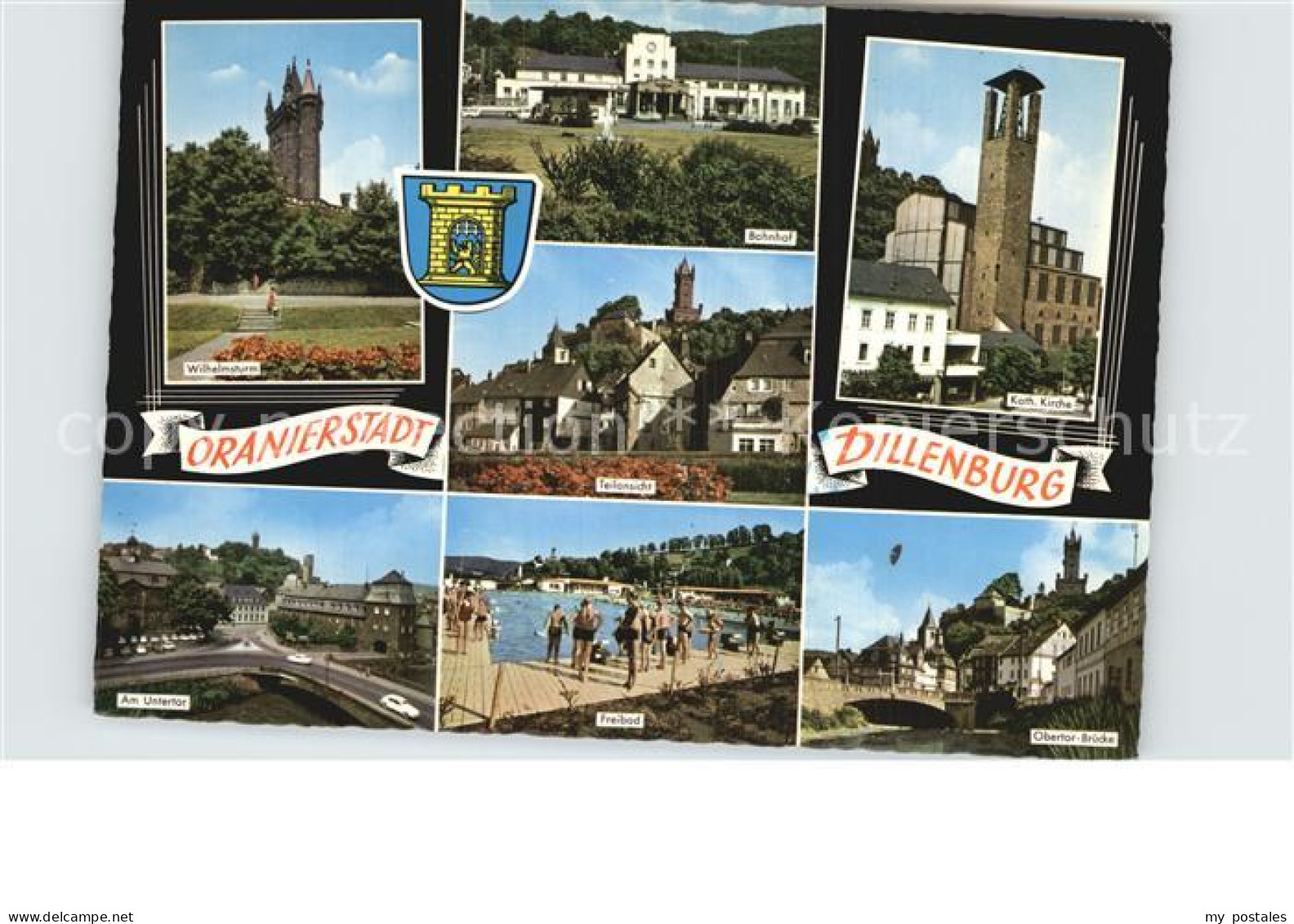 72582624 Dillenburg Wilhelmsturm Bahnhof Kirche Untertor Freibad Obertor Bruecke - Dillenburg