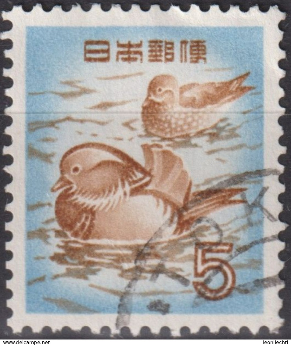 1955 Japan-Nippon ° Mi:JP 643A, Sn:JP 611, Yt:JP 566, Mandarin Ducks (Aix Galericulata) - Patos