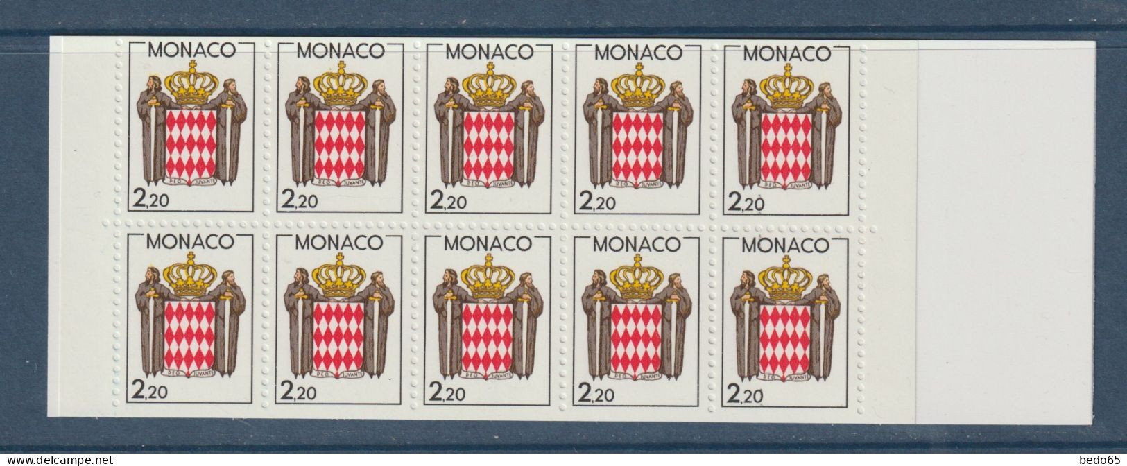 MONACO CARNET  N° 1 ( 1613 ) NEUF** LUXE SANS CHARNIERE / MNH /  CARNET NON PLIER - Cuadernillos