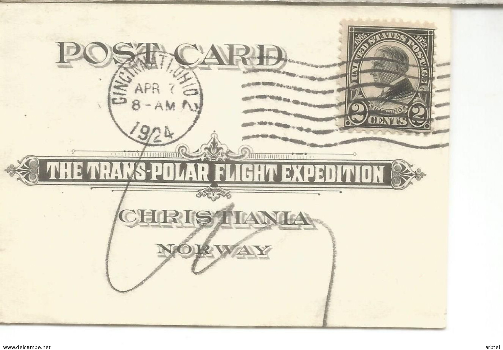 NORUEGA ESTADOS UNIDOS 1924 VUELO TRANSPOLAR TRANS POLAR FLIGHT EXPEDITION - Expediciones árticas