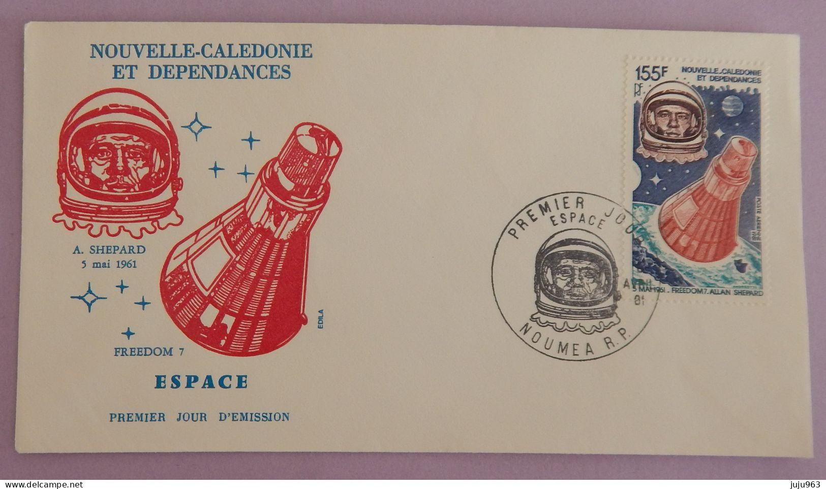 NOUVELLE CALEDONIE FDC YT PA  213 "ESPACE" ANNÉE 1981 - FDC