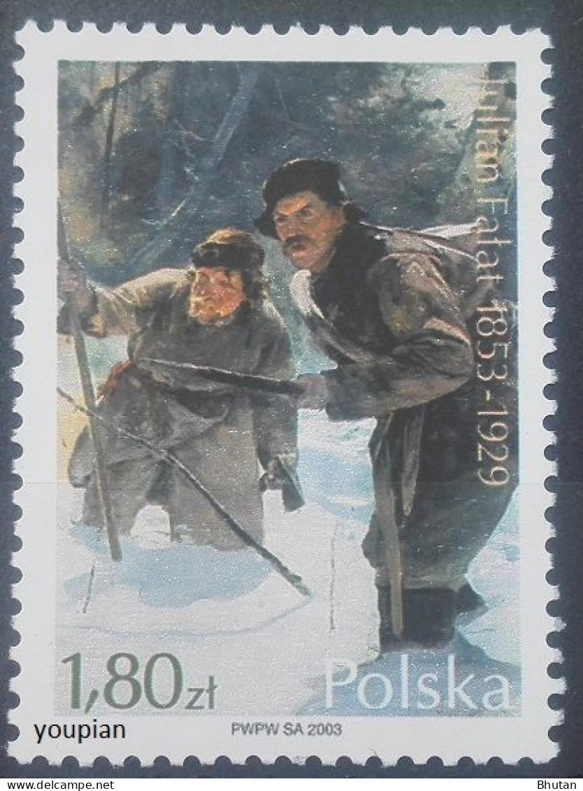 Poland 2003, 150th Birthday Of Julian Falat, MNH Single Stamp - Nuevos