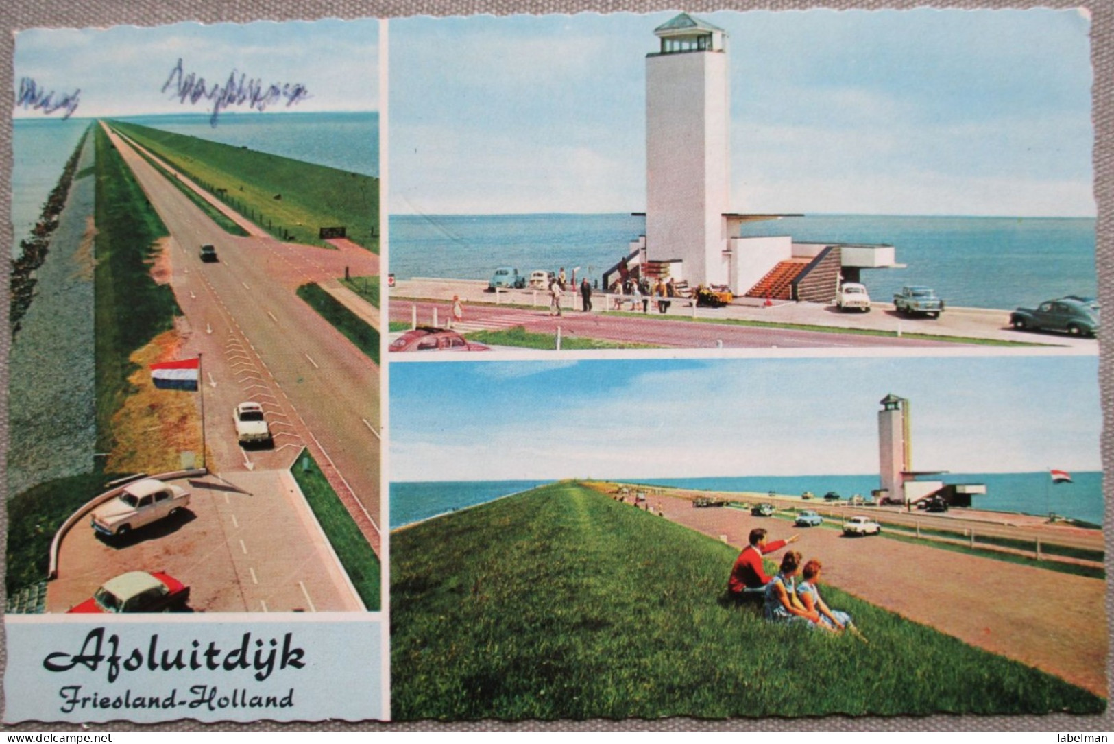 HOLLAND NETHERLANDS FRIESLAND AFSLUITDYK DAM CARD POSTCARD CARTOLINA ANSICHTSKARTE CARTE POSTALE POSTKARTE - Amsterdam