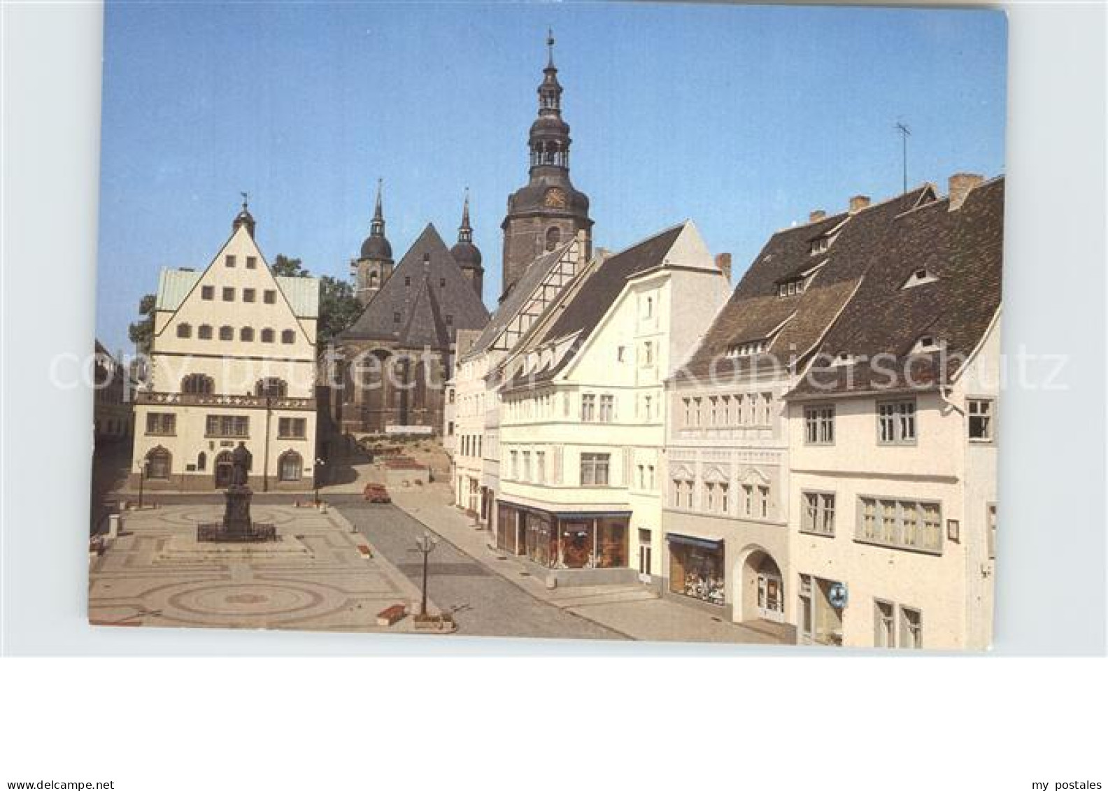 72581108 Eisleben Markt Lutherdenkmal Andreaskirche Eisleben - Eisleben