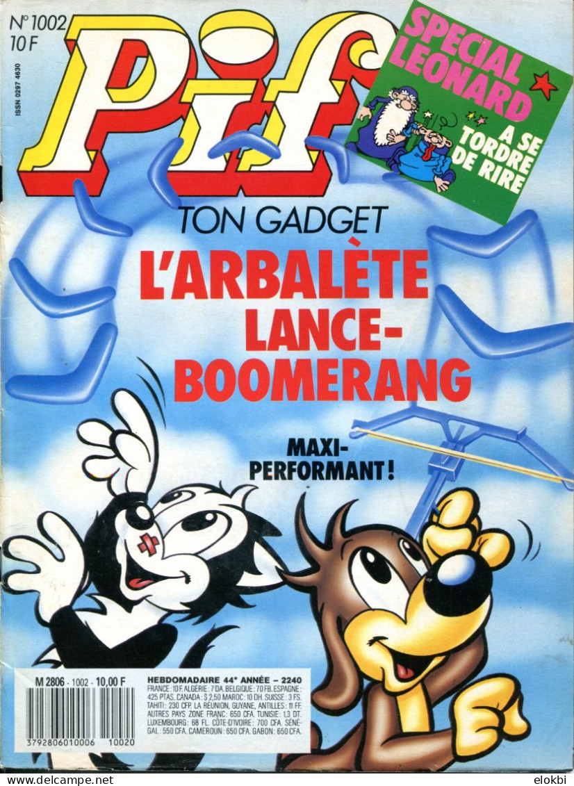 Pif Gadget N°1002 - 100 % Comique - Pif Gadget