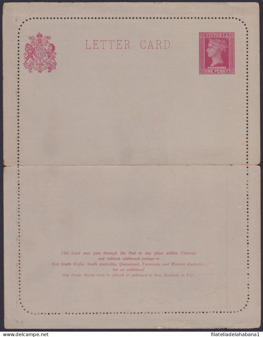 F-EX48585 AUSTRALIA VICTORIA POSTAL STATIONERY UNUSED.  - Entiers Postaux