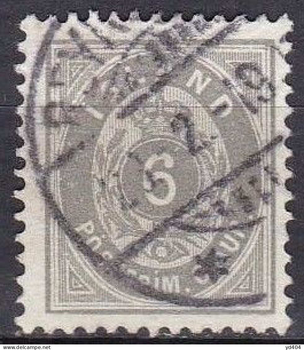 IS003D – ISLANDE – ICELAND – 1899 – NUMERAL VALUE IN AUR - PERF. 12,5 – SC # 22 USED 18 € - Gebraucht