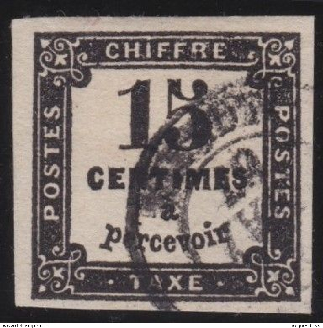France  .  Y&T   .     Taxe  3  (2 Scans)   .   O      .    Oblitéré - 1859-1959 Oblitérés