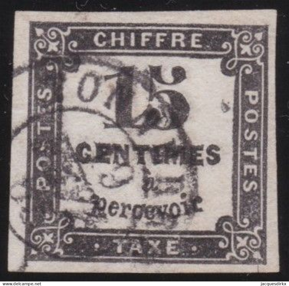 France  .  Y&T   .     Taxe  3  (2 Scans)   .   O      .    Oblitéré - 1859-1959 Oblitérés