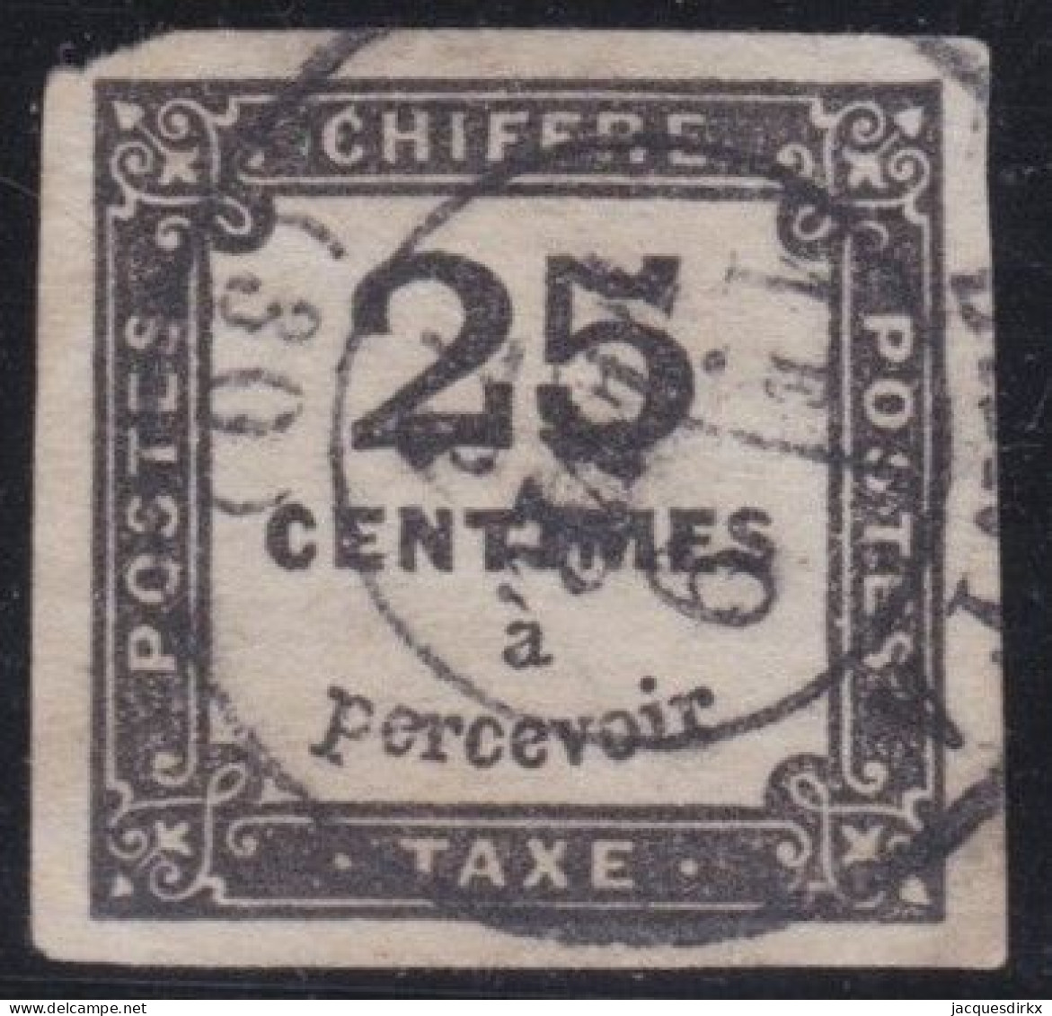 France  .  Y&T   .     Taxe  5  (2 Scans)   .   O      .    Oblitéré - 1859-1959 Oblitérés