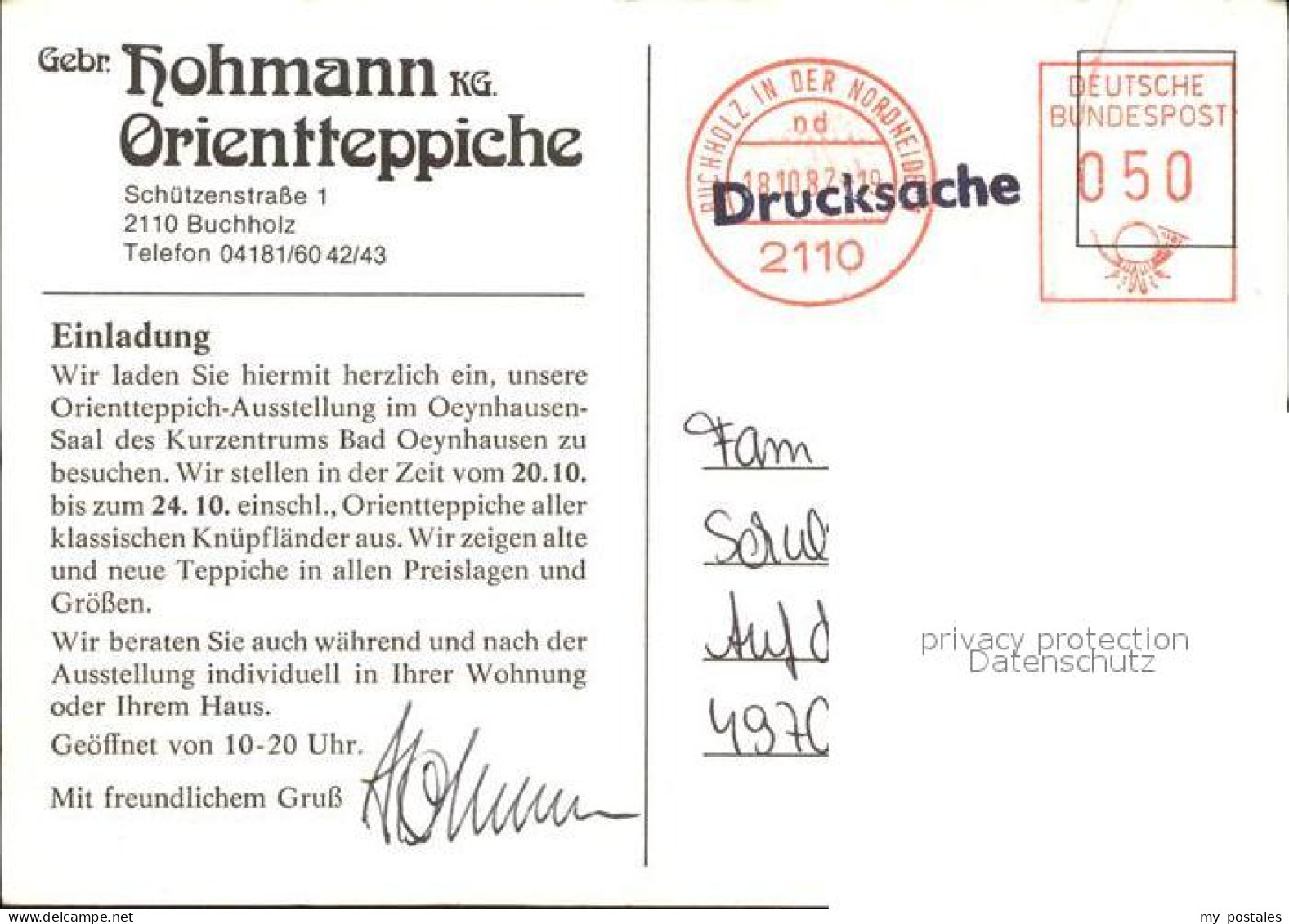 72579368 Buchholz Nordheide Gebr Hohmann Orientteppiche Buchholz In Der Nordheid - Buchholz