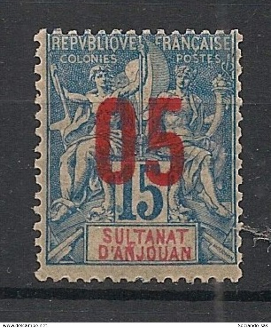 ANJOUAN - 1912 - N°YT. 22 - Type Groupe 05 Sur 15c Bleu - Neuf Luxe ** / MNH / Postfrisch - Unused Stamps