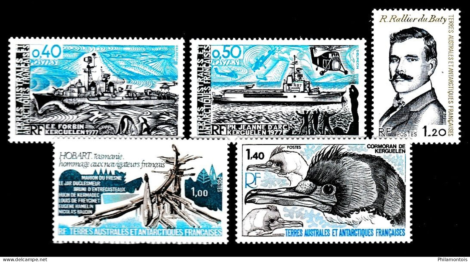 1978 (Poste) - 74 à 78 - Complet 5 Valeurs - Neufs N** - Très Beaux - Full Years