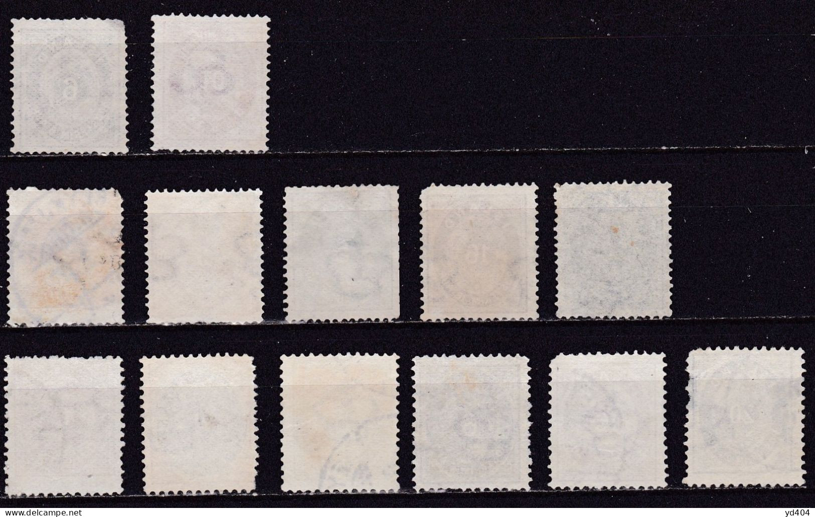 IS004 – ISLANDE – ICELAND – 1876/98 – NUMERAL VALUE LOT - SC # 10-28 USED 335 € - Used Stamps