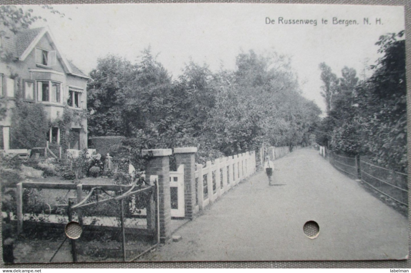 HOLLAND NETHERLANDS RUSSENWEG BERGEN ROAD KARTE CARD POSTCARD CARTOLINA ANSICHTSKARTE CARTE POSTALE POSTKARTE - Amsterdam