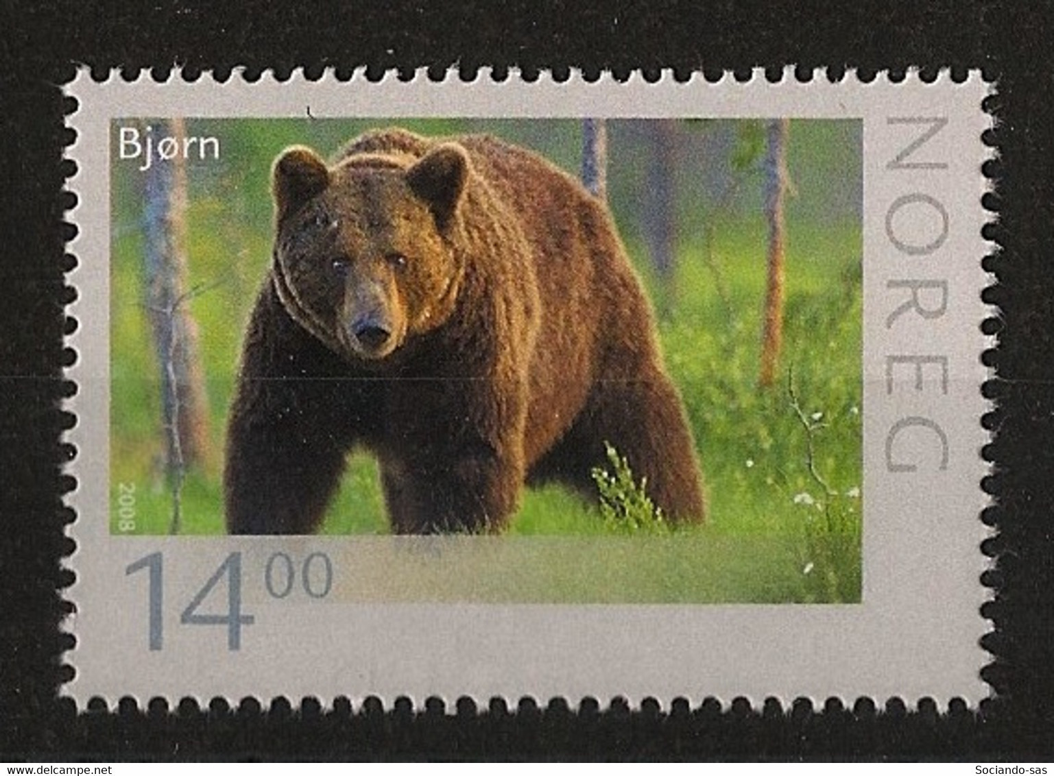NORWAY - 2015 - N°YT. 1581a - Ours - Adhésif - Neuf Luxe ** / MNH / Postfrisch - Unused Stamps