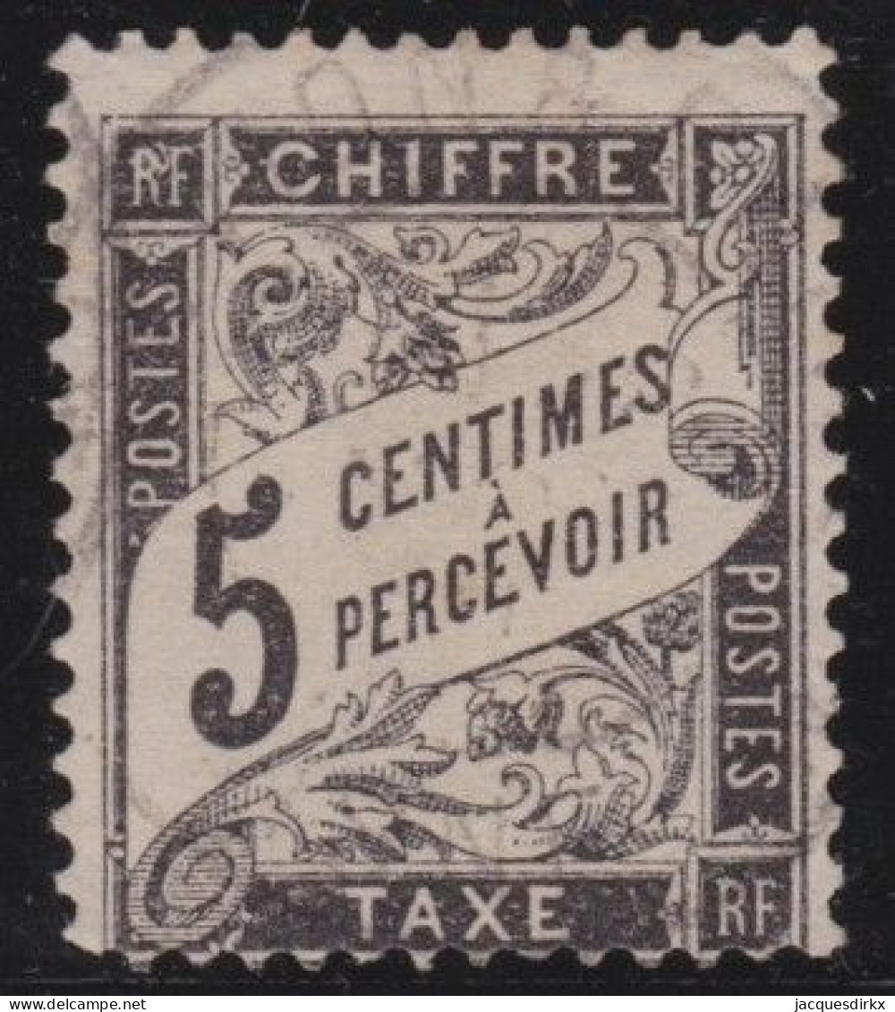 France  .  Y&T   .     Taxe  14  (2 Scans)   .   O      .    Oblitéré - 1859-1959 Gebraucht