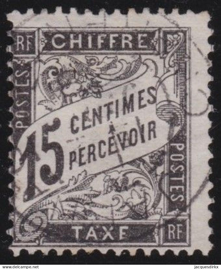 France  .  Y&T   .     Taxe  16  (2 Scans)   .   O      .    Oblitéré - 1859-1959 Gebraucht