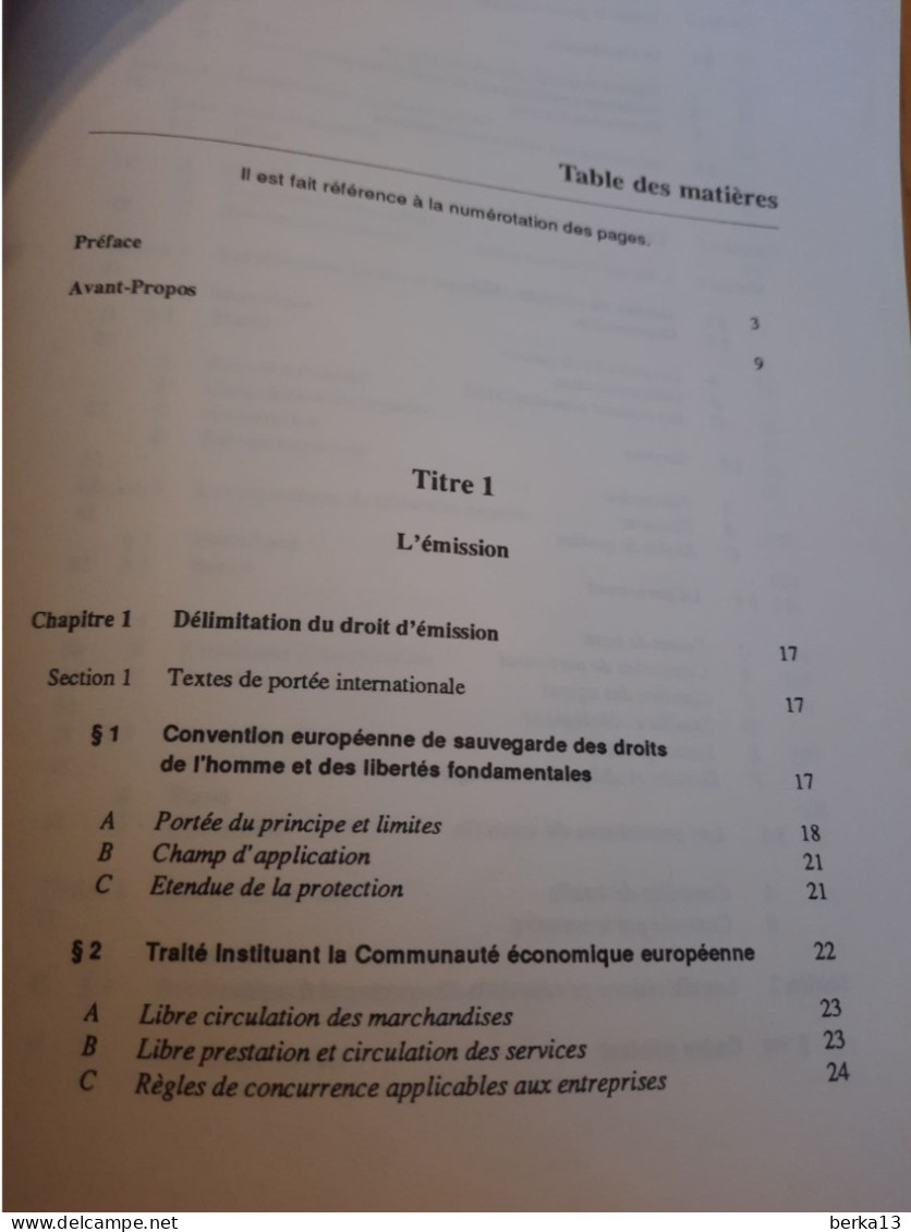 Le Droit De La Radio Et De La Télévision JONGEN 1989 - Diritto