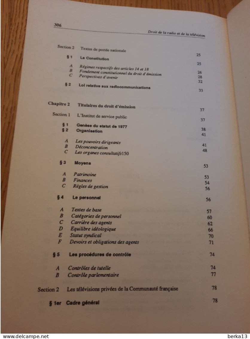 Le Droit De La Radio Et De La Télévision JONGEN 1989 - Right