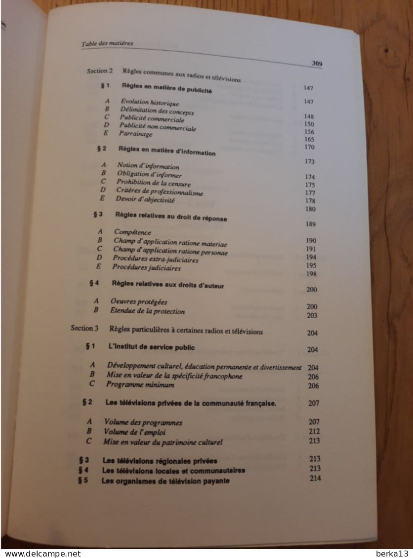 Le droit de la radio et de la télévision JONGEN 1989