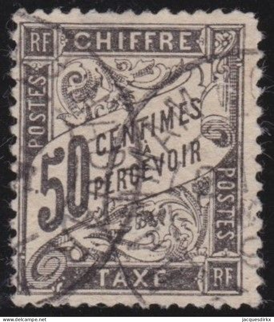 France  .  Y&T   .     Taxe  20  (2 Scans)   .   O      .    Oblitéré - 1859-1959 Usati