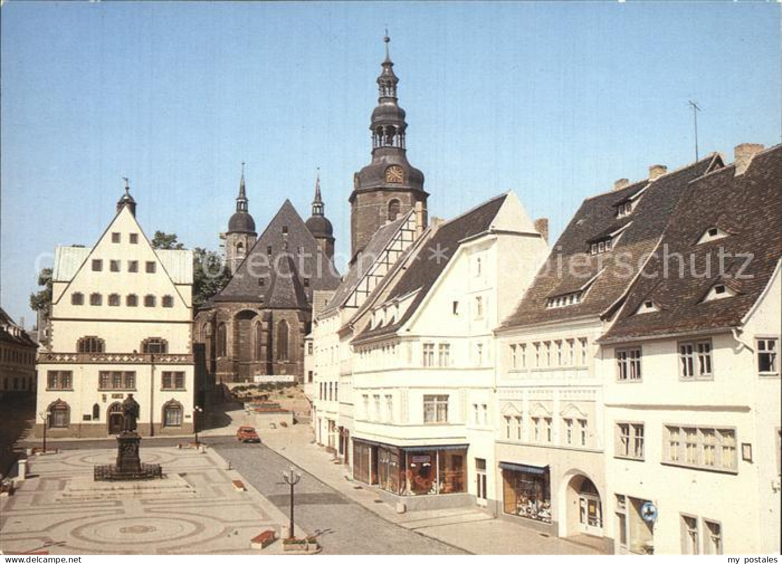 72577341 Eisleben Markt Lutherdenkmal Andreaskirche Lutherstadt Eisleben - Eisleben