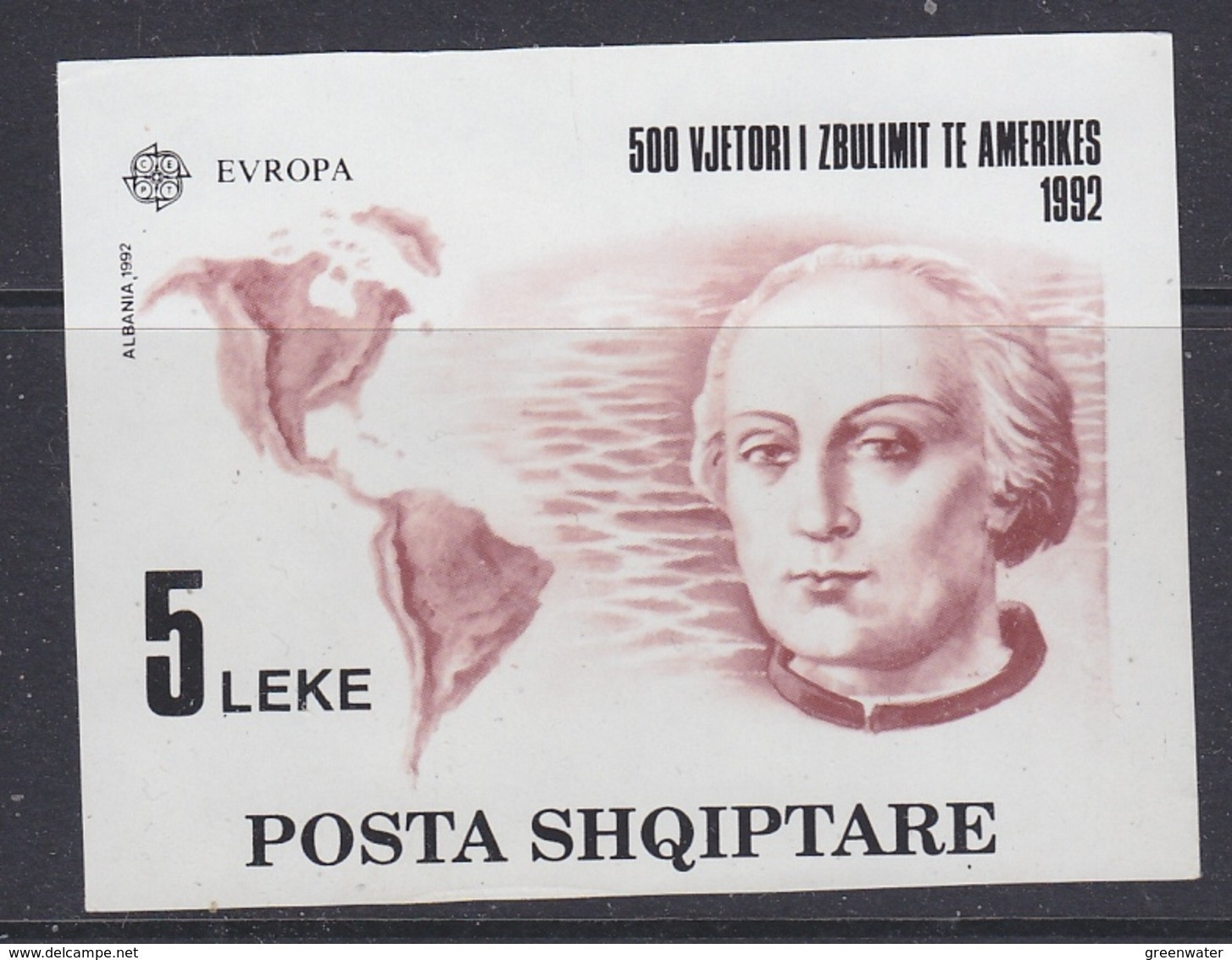 Europa Cept 1992 Albania M/s ** Mnh (59166) ROCK BOTTOM - 1992