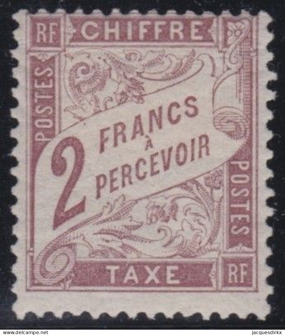 France  .  Y&T   .     Taxe  26  (2 Scans)   .    (*)      .    Neuf Sans  Gomme - 1859-1959 Postfris