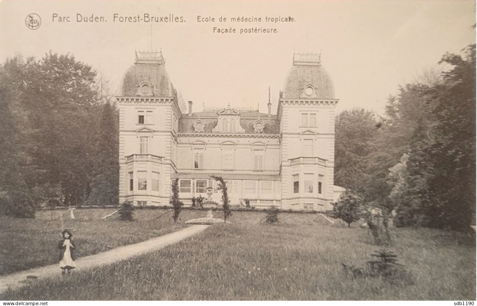 Forest-Bruxelles - Parc Duden, Ecole De Médecine Tropicale, Façade Postérieure (Nels), Animée Et Non Circulée - Vorst - Forest