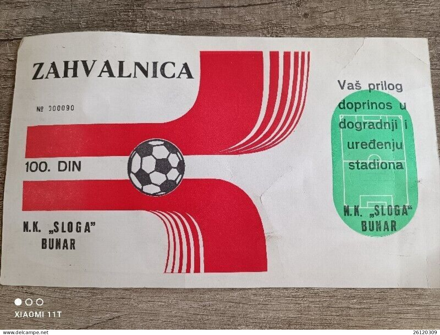 Bosnia And Hercegovina Football Club NK SLOGA BUNAR DERVENTA Thanksgiving - Andere & Zonder Classificatie