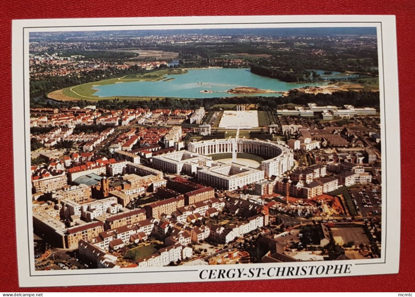 CPM - Cergy St Christophe - Vue Aérienne Sur L'axe Majeur - Le Val D'Oise à Vol D'oiseau - Cergy Pontoise