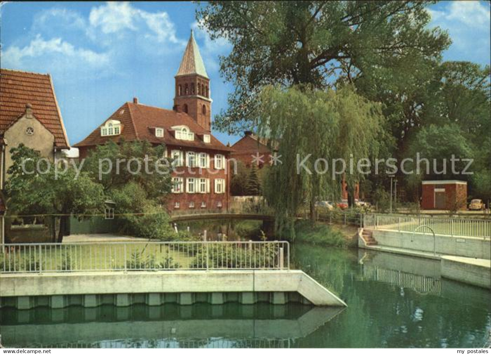 72574566 Nordhorn Vechte Blick Auf Augustinus Kirche Nordhorn - Nordhorn